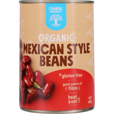 Chantal Organics Mexican Style Beans 400g