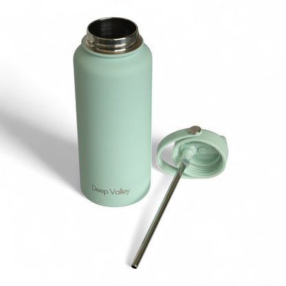 Bundle: Frosted Mint 1L Insulated Bottle + Black DayTrip Mini Bag