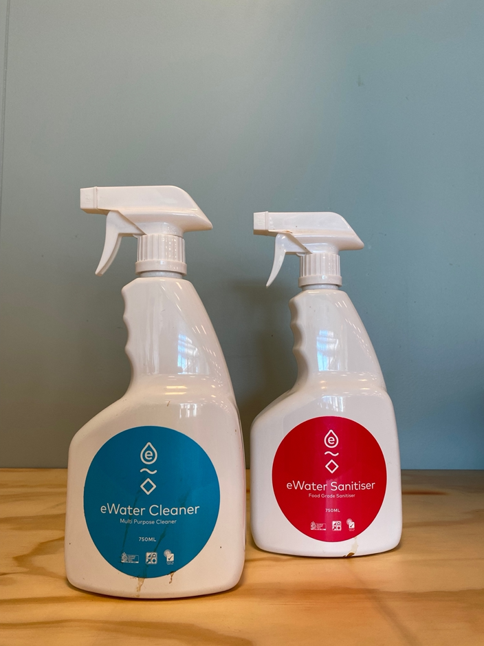 the PBCafe avoids using chemicals for cleaning, opting instead for MPI approved eWater system to clean and disinfect