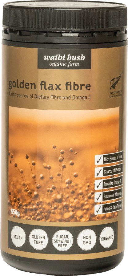 Waihi Bush Organic Golden Flax Fibre 550g