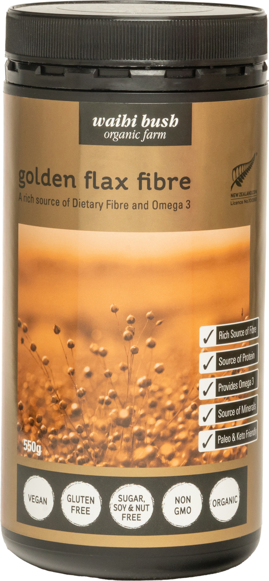 Waihi Bush Organic Golden Flax Fibre 550g