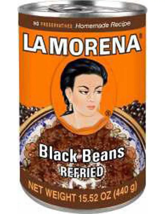 La Morena Refried Black Beans 440gm