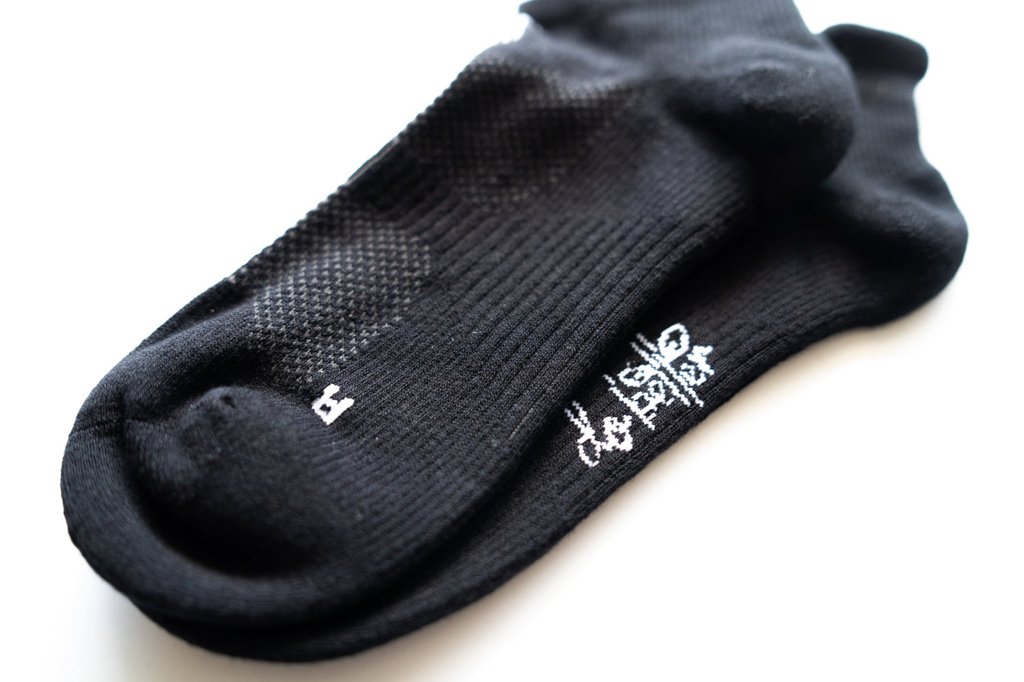 Organic Cotton Ankle Sock - Ebony