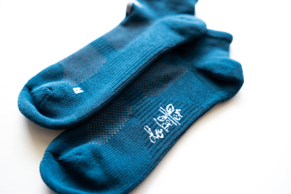 Organic Cotton Ankle Sock - Cobalt