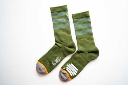 Organic Cotton Luxe Crew Sock - Forest (Imperfect)