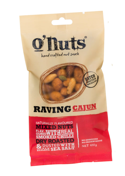 Alexandra's O'Nuts Raving Cajun 100gm