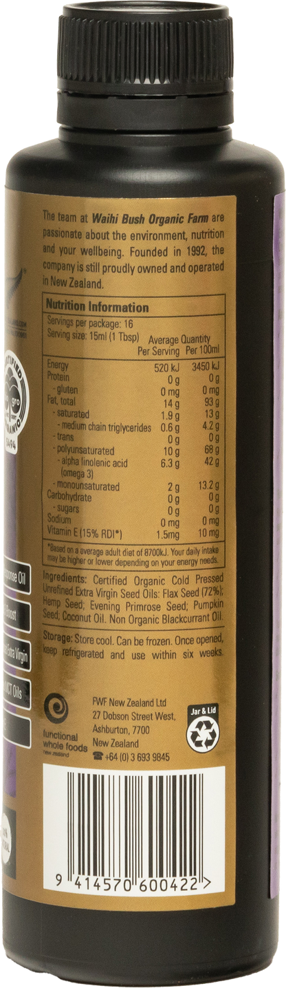 Waihi Bush Organic Omega Super Boost Oil 250ml