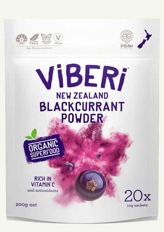 Organic Blackcurrant Powder 200g (20x Sachets)
